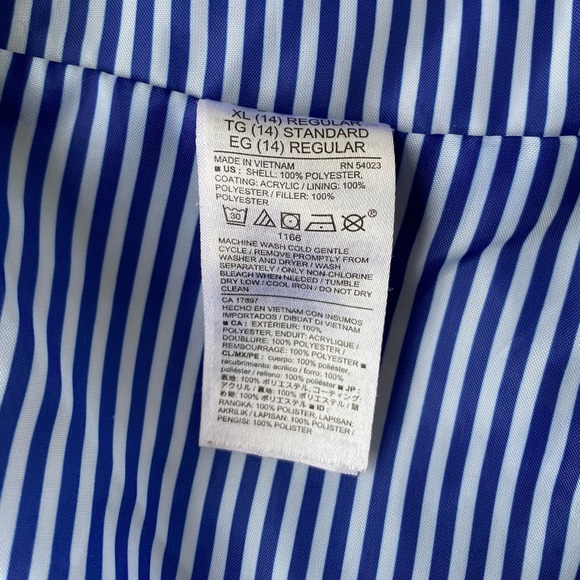 Old Navy Dobby Quilted Gray Sleeveless Jacket Vest Size XL (14) Regular - Picture 15 of 17